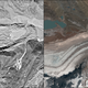 A lake-terminating glacier in the Sikkim Himalaya, northern India, in 1973 (left) and 2017 (right), reveals how new lakes shrink glaciers.